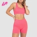 seamless pink shorts
